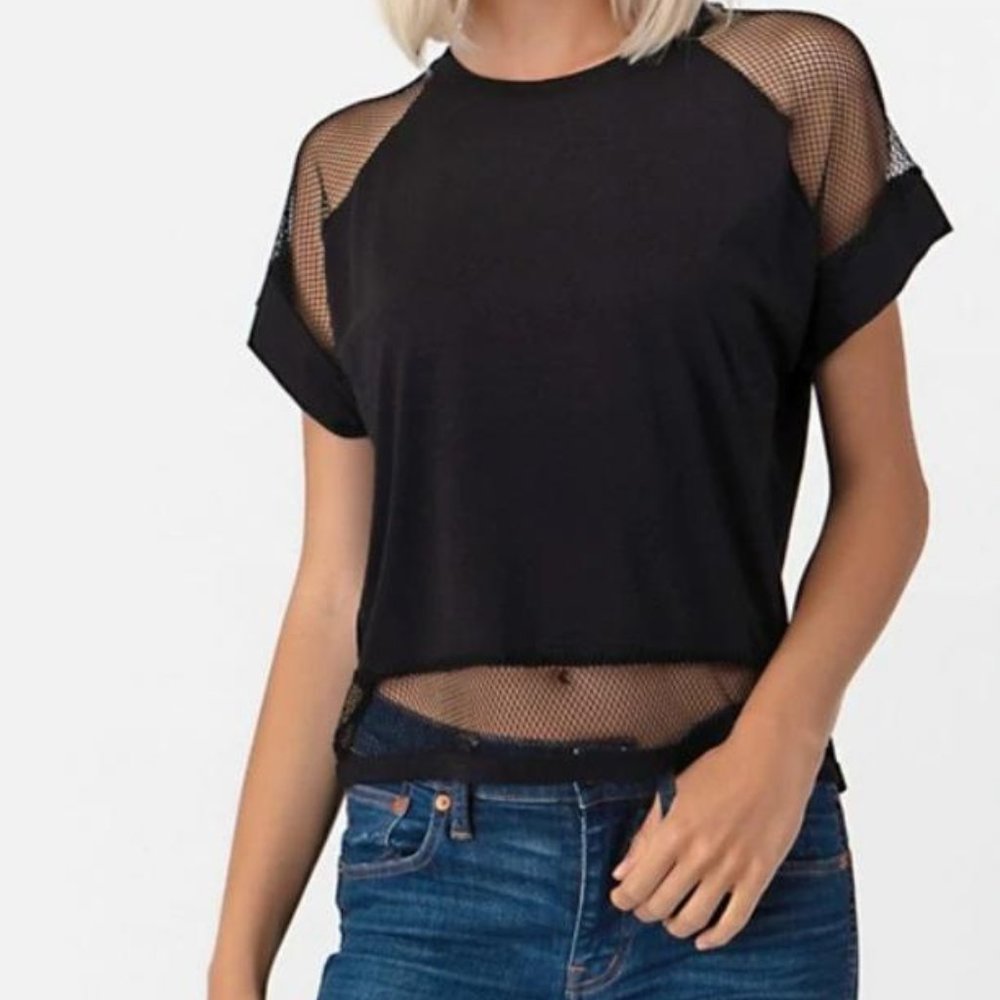 MESH CROP TOP